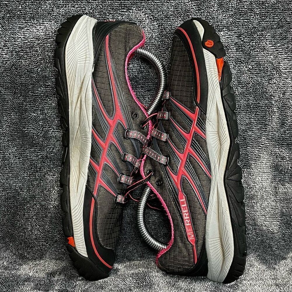 Merrell All Out Rush Trail Running Shoes Black/Paradise Pink Women's Size 10